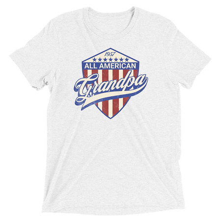 [ID: 162-G41] all american grandpa Unisex Tri-Blend T-Shirt