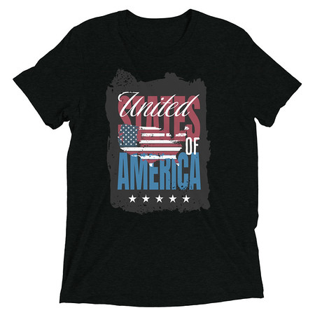 [ID: 162-G59] America (3) Unisex Tri-Blend T-Shirt