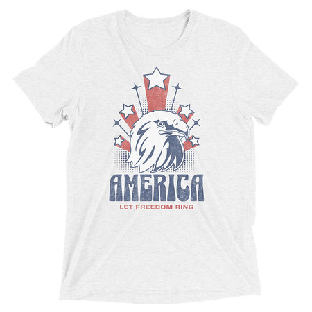 [ID: 162-G63] America Unisex Tri-Blend T-Shirt