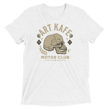 [ID: 162-G103] Art Kafe Motor Club Unisex Tri-Blend T-Shirt