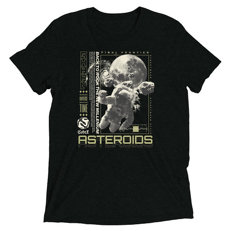 [ID: 162-G106] Asteroids Unisex Tri-Blend T-Shirt