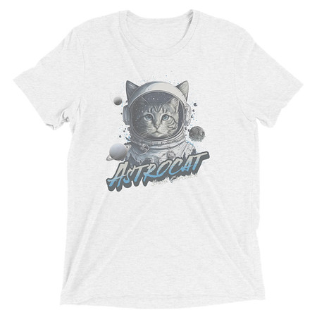 [ID: 162-G109] Astrocat Unisex Tri-Blend T-Shirt