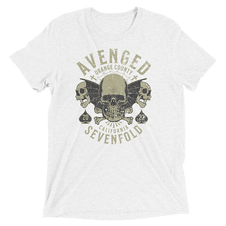 [ID: 162-G117] AVENGED SEVENFOLD Unisex Tri-Blend T-Shirt