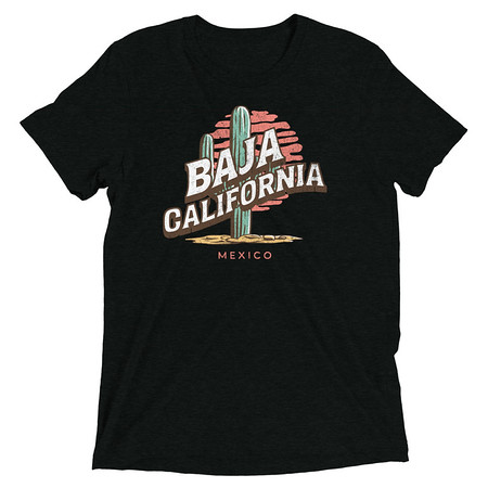 [ID: 162-G132] Baja Cali Mexico Unisex Tri-Blend T-Shirt