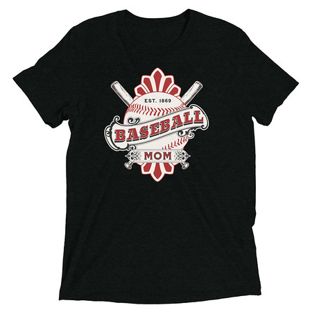 [ID: 162-G144] Baseball Mom Unisex Tri-Blend T-Shirt