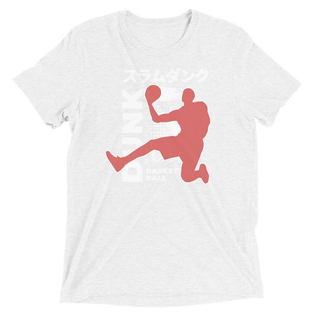 [ID: 162-G147] Basketball Dunk Unisex Tri-Blend T-Shirt