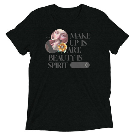 [ID: 162-G174] Beauty is Spirit Unisex Tri-Blend T-Shirt