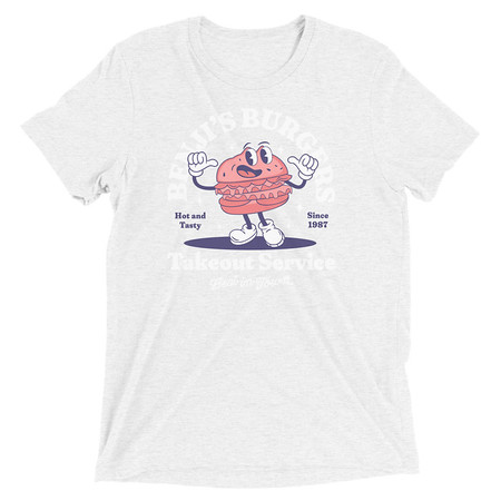 [ID: 162-G182] Benji's Burgers - Fast Food Unisex Tri-Blend T-Shirt