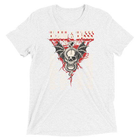 [ID: 162-G236] Blood & Basss - Snake and Skull Unisex Tri-Blend T-Shirt