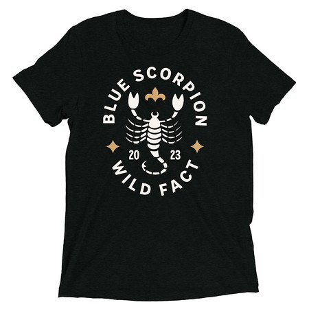 [ID: 162-G242] Blue Scorpion - Wildlife Animal Unisex Tri-Blend T-Shirt