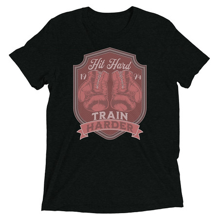 [ID: 162-G278] Boxing Training Unisex Tri-Blend T-Shirt