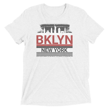 [ID: 162-G289] Brooklyn -New York   Unisex Tri-Blend T-Shirt