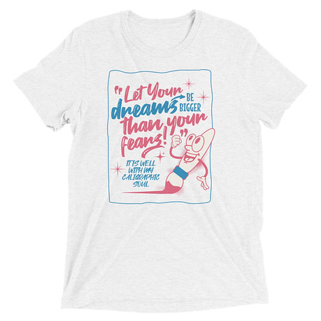 [ID: 162-G320] Calligraphic Soul Unisex Tri-Blend T-Shirt