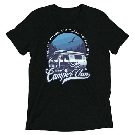 [ID: 162-G323] Campervan Unisex Tri-Blend T-Shirt