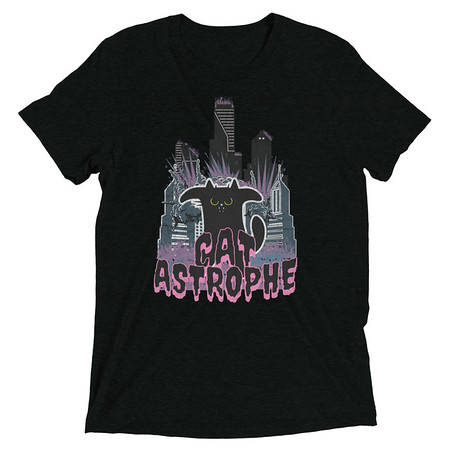 [ID: 162-G340] cat-astrophe Unisex Tri-Blend T-Shirt