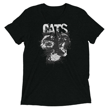 [ID: 162-G349] Cats Unisex Tri-Blend T-Shirt