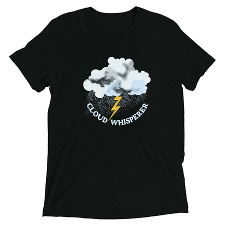[ID: 162-G387] Cloud Whisperer - Rainy Weather Unisex Tri-Blend T-Shirt