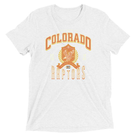 [ID: 162-G407] Colorado Raptors - Rugby Sports Team Unisex Tri-Blend T-Shirt