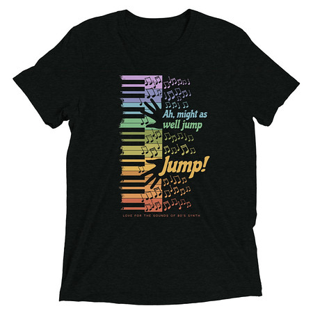 [ID: 162-G410] Colorful Retro Keyboard Unisex Tri-Blend T-Shirt
