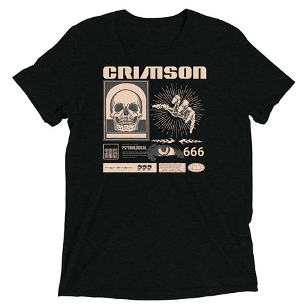 [ID: 162-G438] Crimson Unisex Tri-Blend T-Shirt