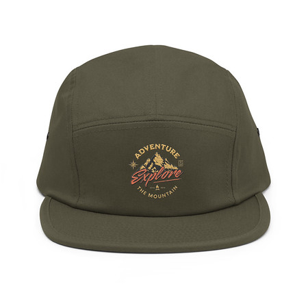 [ID: 92-G30] Adventure Explore The Mountain 5 Panel Cap