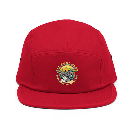 [ID: 92-G43] All Cool Cats - Sunset Beach 5 Panel Cap