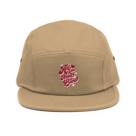 [ID: 92-G50] All You Need is Love - Retro Valentines Day 5 Panel Cap