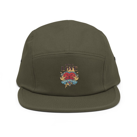 [ID: 92-G56] Always Love Yourself - Retro Inspirational Quote 5 Panel Cap