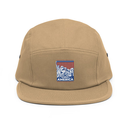 [ID: 92-G58] AMERICA (2) 5 Panel Cap