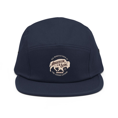 [ID: 92-G80] Anderson & Sons Leather Clothing - Buffalo 5 Panel Cap