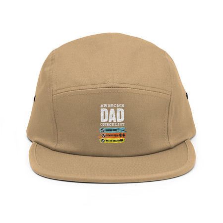 [ID: 92-G120] Awesome Dad Checklist 5 Panel Cap