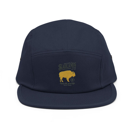 [ID: 92-G131] Badlands National Park - Bison 5 Panel Cap