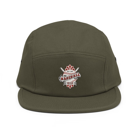 [ID: 92-G144] Baseball Mom 5 Panel Cap