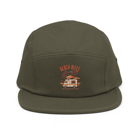 [ID: 92-G162] Beach Bites 5 Panel Cap