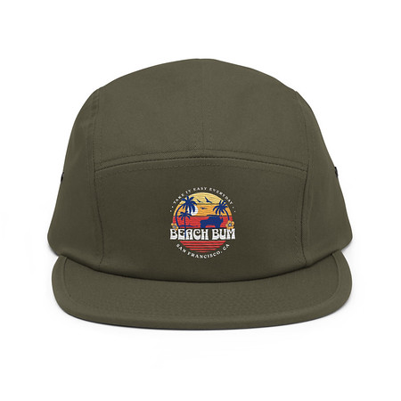 [ID: 92-G164] Beach Bum - Sunset Surfing 5 Panel Cap