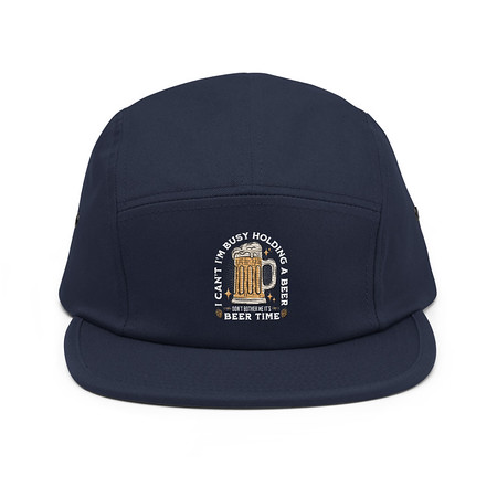 [ID: 92-G176] Beer Time - Father's Day 5 Panel Cap