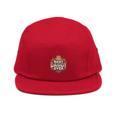 [ID: 92-G186] Best Daddy Ever - Cowboy Hat 5 Panel Cap