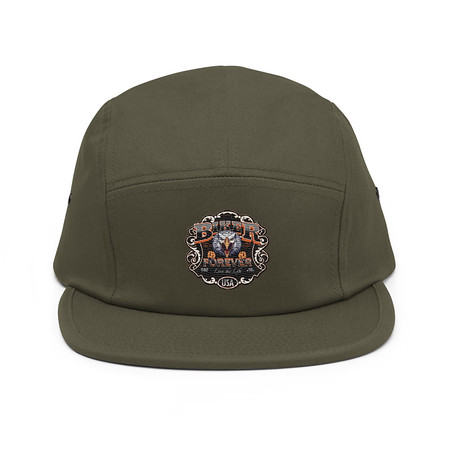 [ID: 92-G208] biker forever 5 Panel Cap