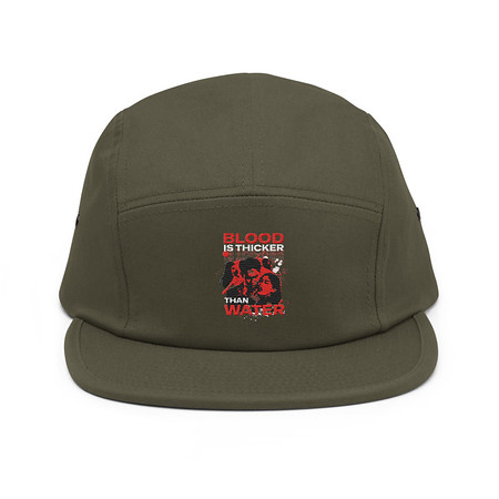 [ID: 92-G237] Blood is Thicker than Water 5 Panel Cap