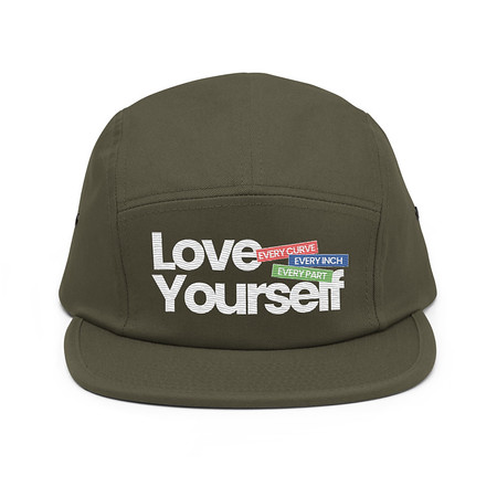 [ID: 92-G246] Body Positivity 5 Panel Cap