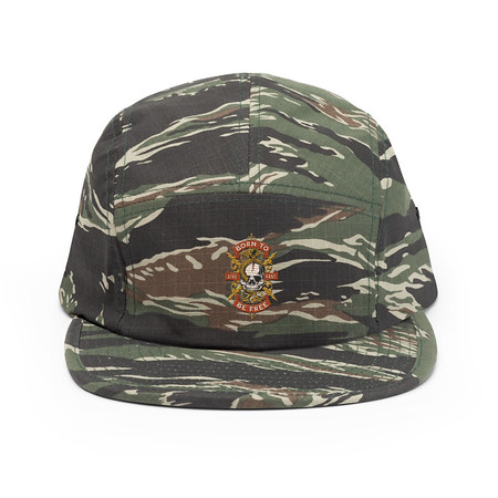 [ID: 92-G259] Born To Be Free - Skull 5 Panel Cap