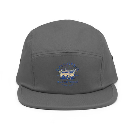 [ID: 92-G314] California Beach Vibes - Retro Camper Van 5 Panel Cap
