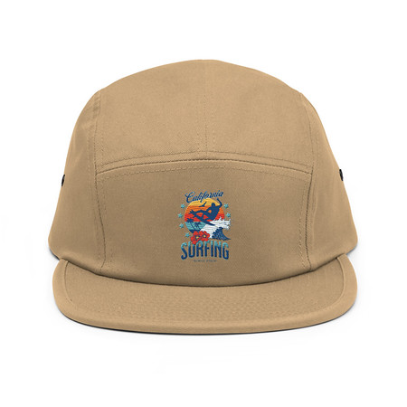 [ID: 92-G318] California Surfing - Palm Beach 5 Panel Cap