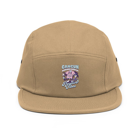 [ID: 92-G330] Cancun Positive Vibes 5 Panel Cap