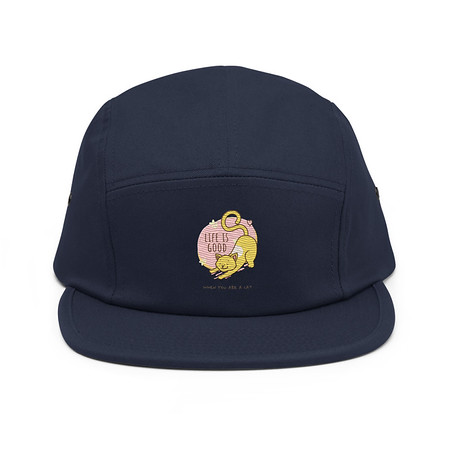 [ID: 92-G338] Cat Life - Humor 5 Panel Cap