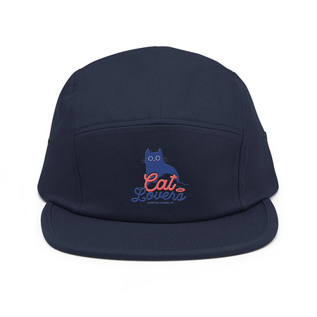 [ID: 92-G347] Cats Lovers 5 Panel Cap