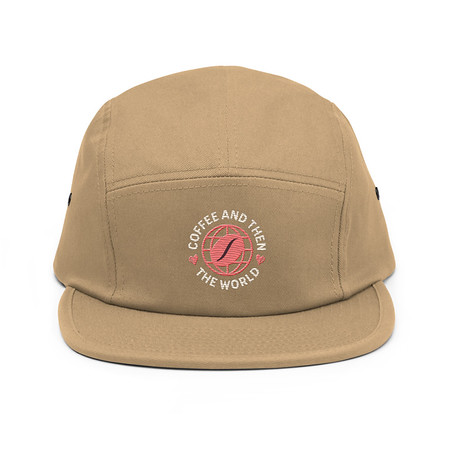 [ID: 92-G393] Coffee and Then The World - Earth 5 Panel Cap