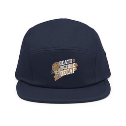 Death Before Decaf 5 Panel Cap