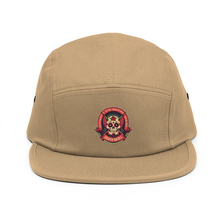 [ID: 92-G481] Death Skull - Badge  5 Panel Cap