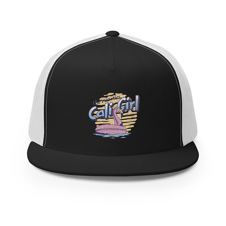 [ID: 100-G13] 90's Cali Girl 5 Panel Trucker Cap